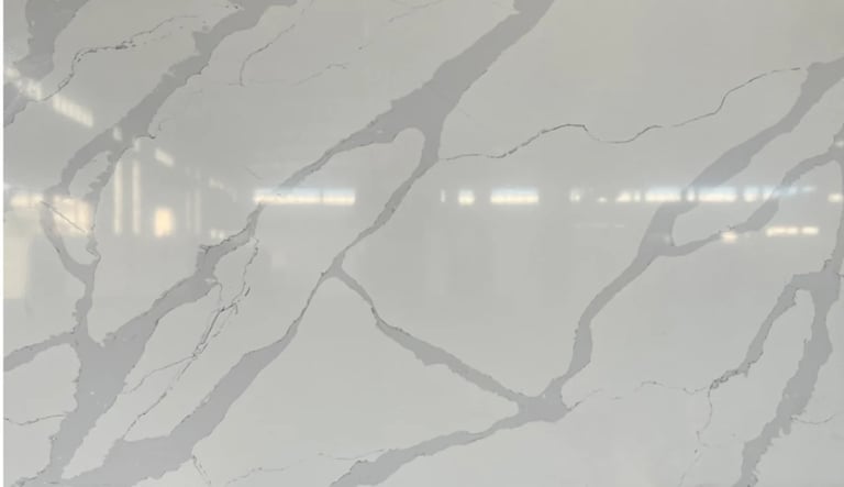 Aerial view of winding rivers and waterways through pale terrain with connecting pathways